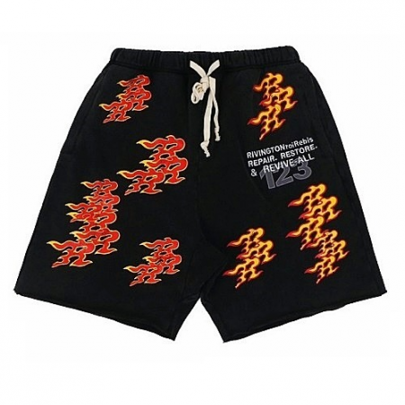 RRR123 플레임 오버 스웻쇼츠