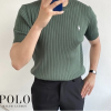 폴* 머슬핏 골지라운드 반팔