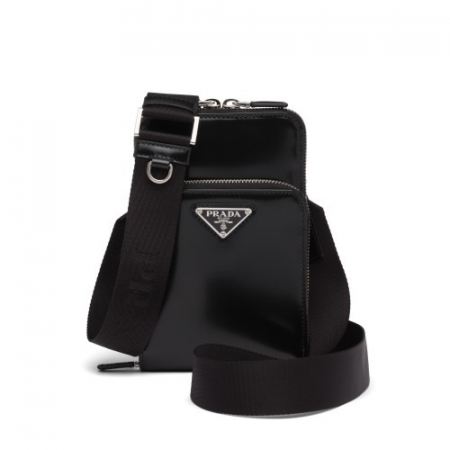 프라다 브러시드 가죽 스마트폰 케이스