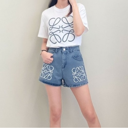 로*베 아나그램 라운드 & 데님팬츠 셋업