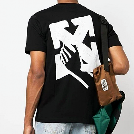 오프화*트 핸드포인트 백로고 티셔츠