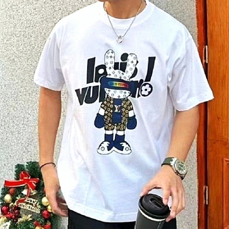 루이*통 모노그램 래빗 반팔티