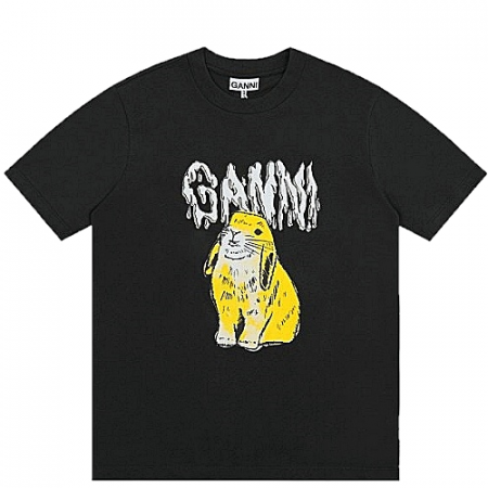 GANNI 버니로고 티셔츠