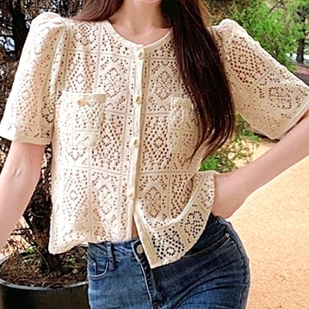 산*로 레이나 펀칭 자켓