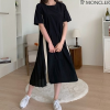 몽클*어 라운드 원피스