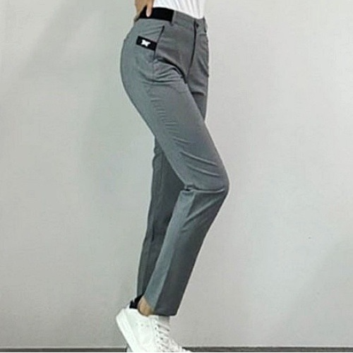 P*G 밴딩체커 롱 슬림팬츠