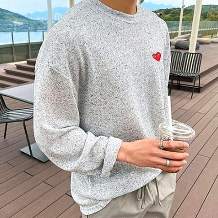 COMME des GARÇONS 린넨 스판 긴팔티