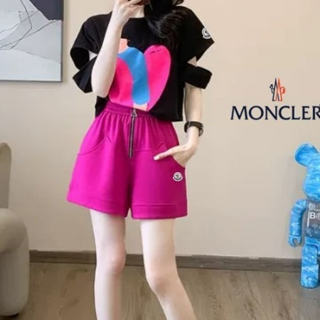 몽클*어 하트 소매트임 반팔 반바지set