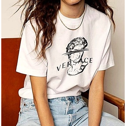 베르*체 VERSACE 조각상 티셔츠