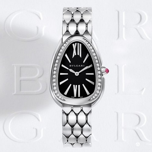 불*리 세르펜티 세두토리 워치 블랙다이아