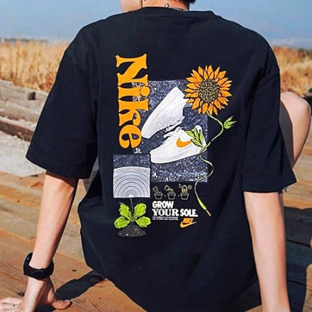 NIKE 플라워 티셔츠