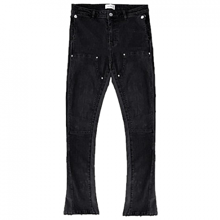 ASKYURSELF 프레이즈 플레어 데님팬츠