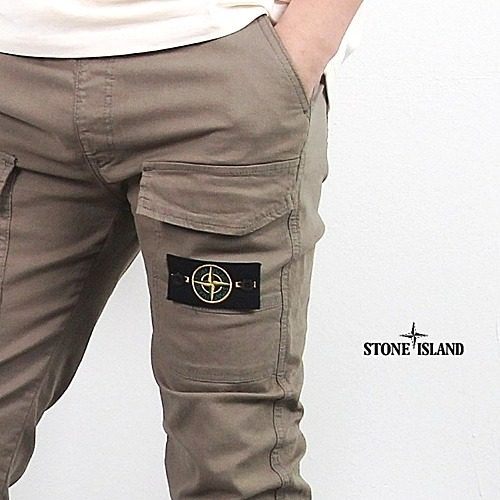 스톤 아일*드 린넨 스판 빅포켓 조거 팬츠