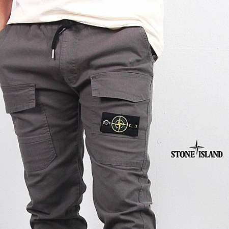 스톤 아일*드 린넨 스판 빅포켓 조거 팬츠