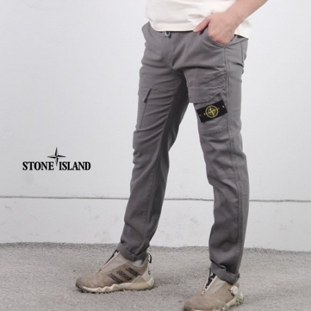 스톤 아일*드 앞포켓 밴딩 린넨 팬츠