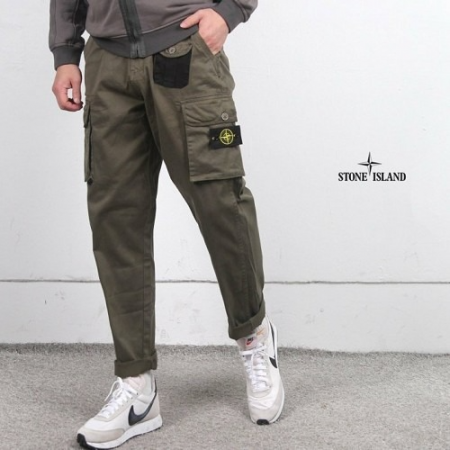 스톤 아일*드 포켓 오버핏 조거팬츠