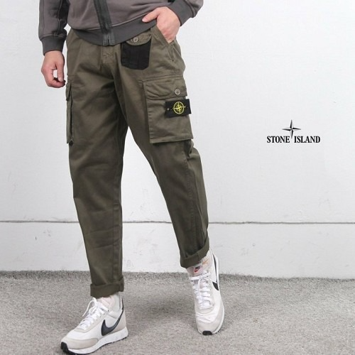 스톤 아일*드 포켓 오버핏 조거팬츠