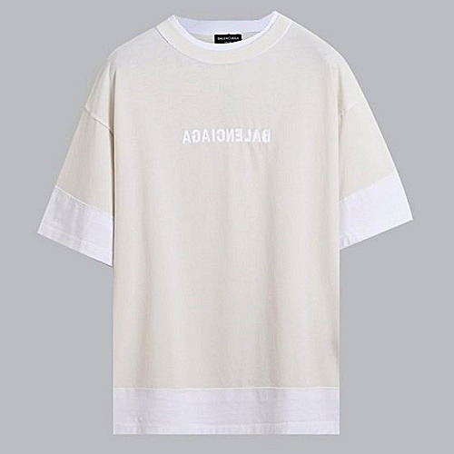 발렌시*가 BALENCIAGA 믹스처 로고 티셔츠