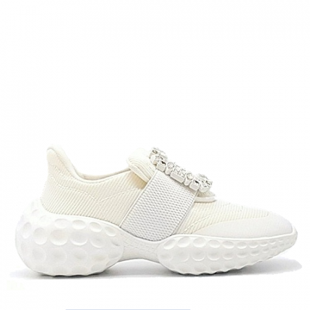 로저 비*에 비브런 라이트 스트라스 버클 스니커즈 - 화이트