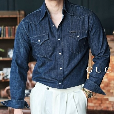 GUCCI 데님 셔츠