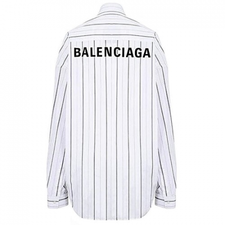발렌시*가 BALENCIAGA 코쿤 스트라이프드 셔츠