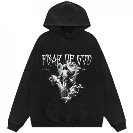 FEAR OF GOD 클라우드 워싱 후드