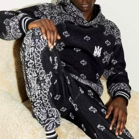 아미리 AMIRI 반다나 니티드 후디