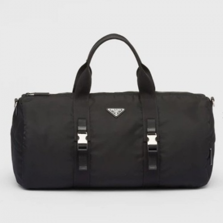 PRA*A 트라이앵글 로고 더플 백 2