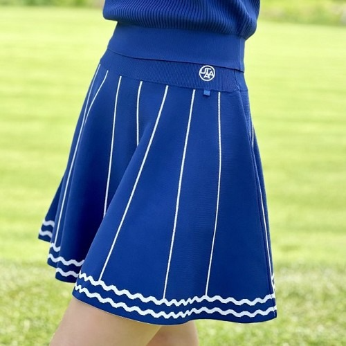 유* 픽셀 웨이브 플레어 스커트 (WOMEN)