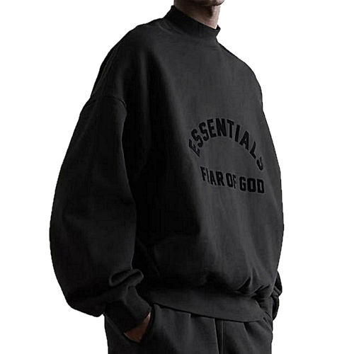 FEAR OF GOD 블랙로고 크루넥 스웻 셔츠