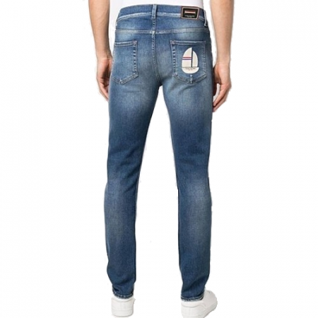 THOM BROW*E 돛단배 로고 워싱 청바지