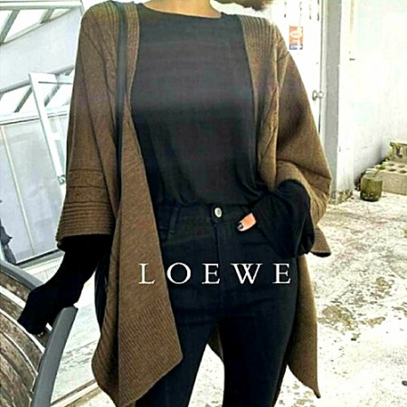 로*베 비브리 숄 가디건