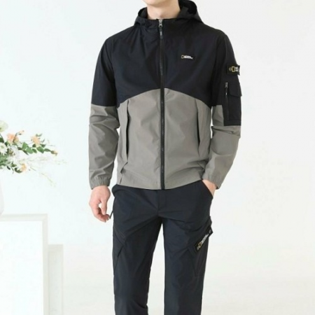 내셔널 지오그*픽 투톤 후드 트레이닝SET