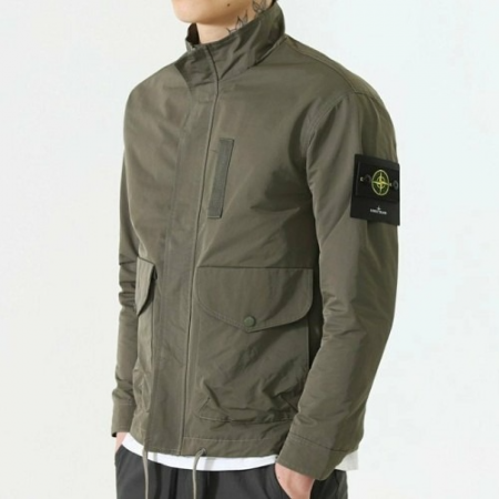 스톤 아일*드 투포켓 패치 차이나 자켓