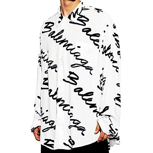 BALENCIAGA 미니멀 스크리블 셔츠