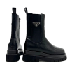 PRADA 밴딩 워커 미들 하프부츠