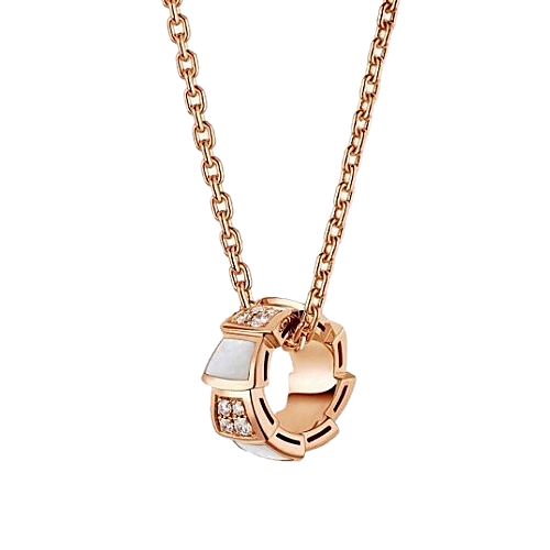 BULGAR 세르펜티 바이퍼 네크리스 - 마더오브펄