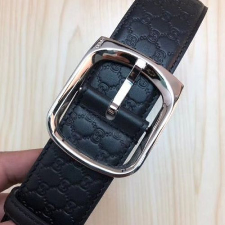 구찌 마이크로시마 가죽벨트 블랙