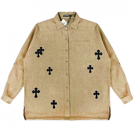 크롬*츠 Chrome Hearts 오버크로스 데님셔츠