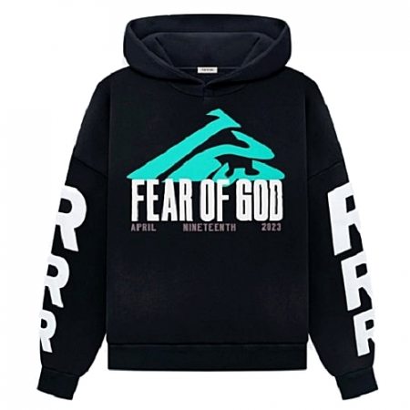 FEAR OF GOD x RRR123 나인틴 로고 후디