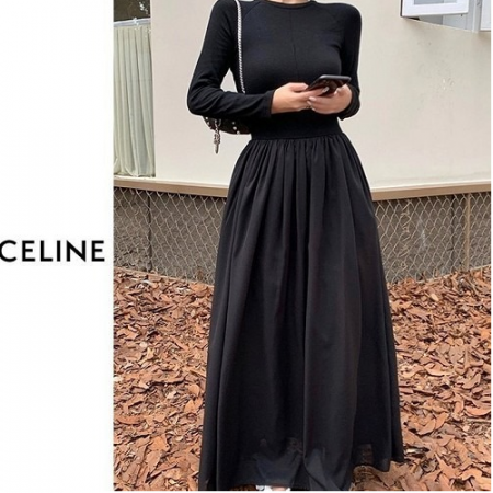 셀*느 베이직 긴팔 원피스