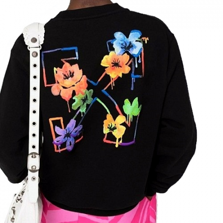 OFF-WHITE 플라워 애로우 맨투맨