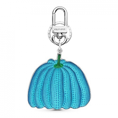 LOUIS VUITTON LV x YK 펌킨 키홀더 & 백참 - 블루