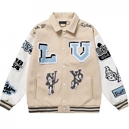 LOUIS VUITTON 엠브로이더드 바시티 블루종