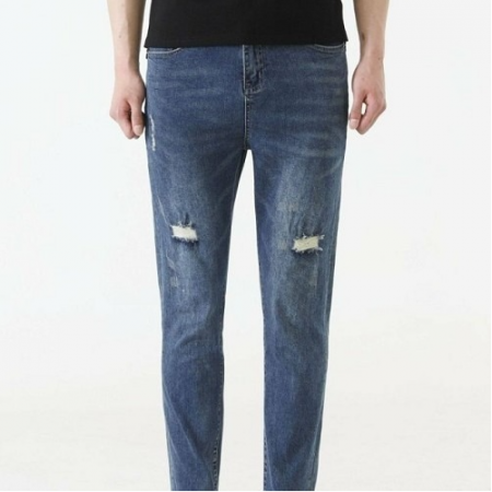 로*베 뒷 로고 디스 데님진