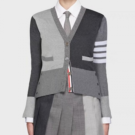 톰브*운 TM 배색 가디건