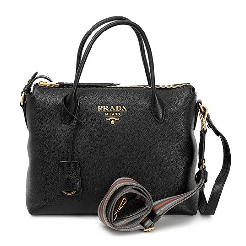 PRADA 여성 다이노 가죽 토트백