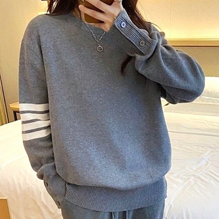 톰브*운 기본 라운드 니트