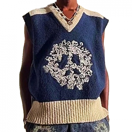 DIOR 엠브로이더리 니트 베스트