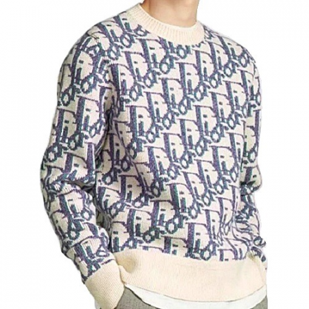 DIOR 오블리크 배색 니트